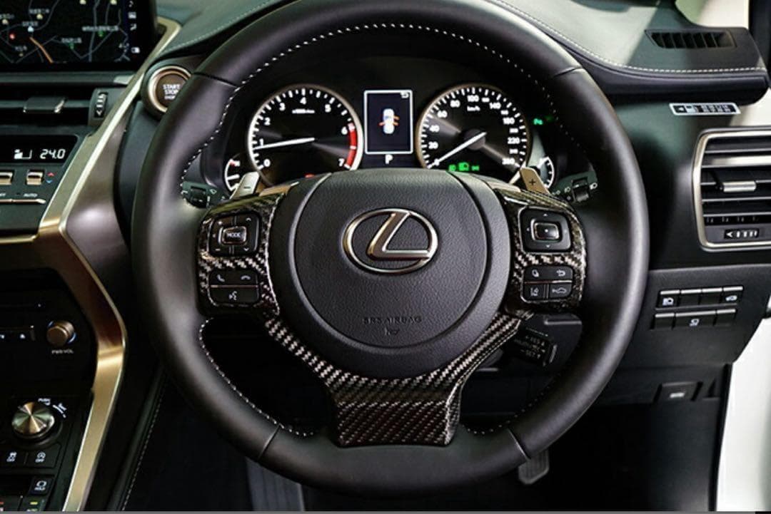 AXISPARTSレクサス IS RC NX CT カーボン ステアリングカバー