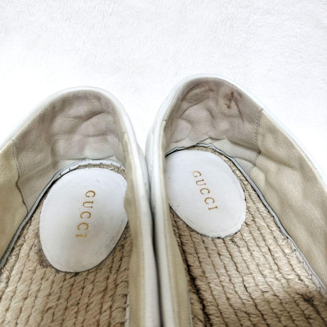【美品】GUCCI グッチ エスパドリーユ GGマーモント 厚底 ミュール