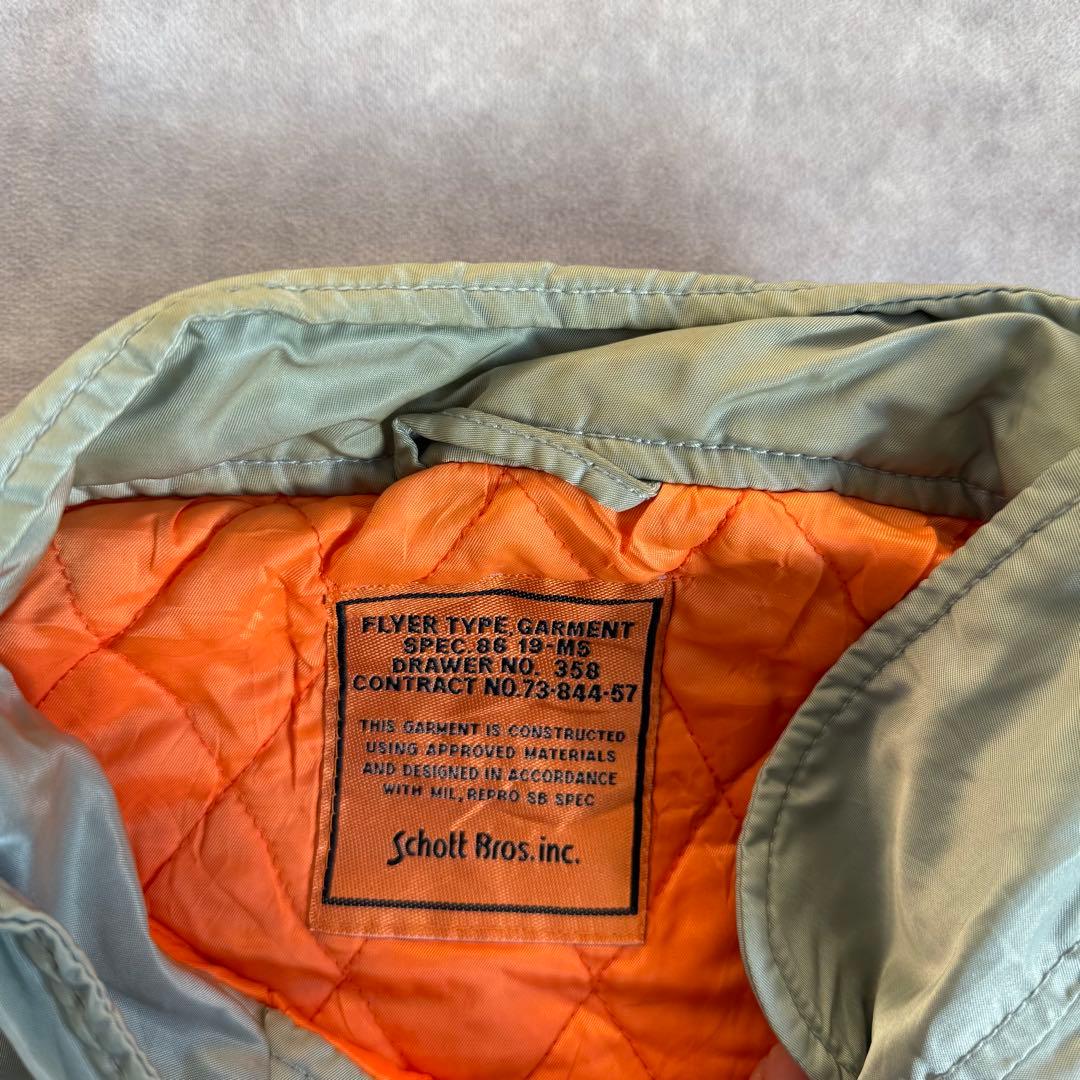 Schoot ライナーベスト 86 19-M5 グレー フライトジャケット