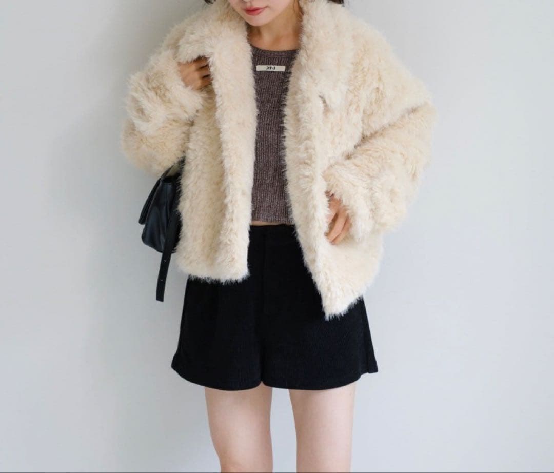 kastane カールミドルファーコート アイボリー