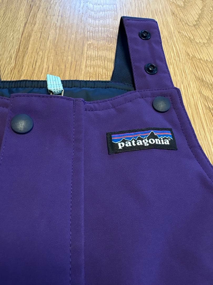 patagonia 子ども用スキーウェア パープル/ネイビー