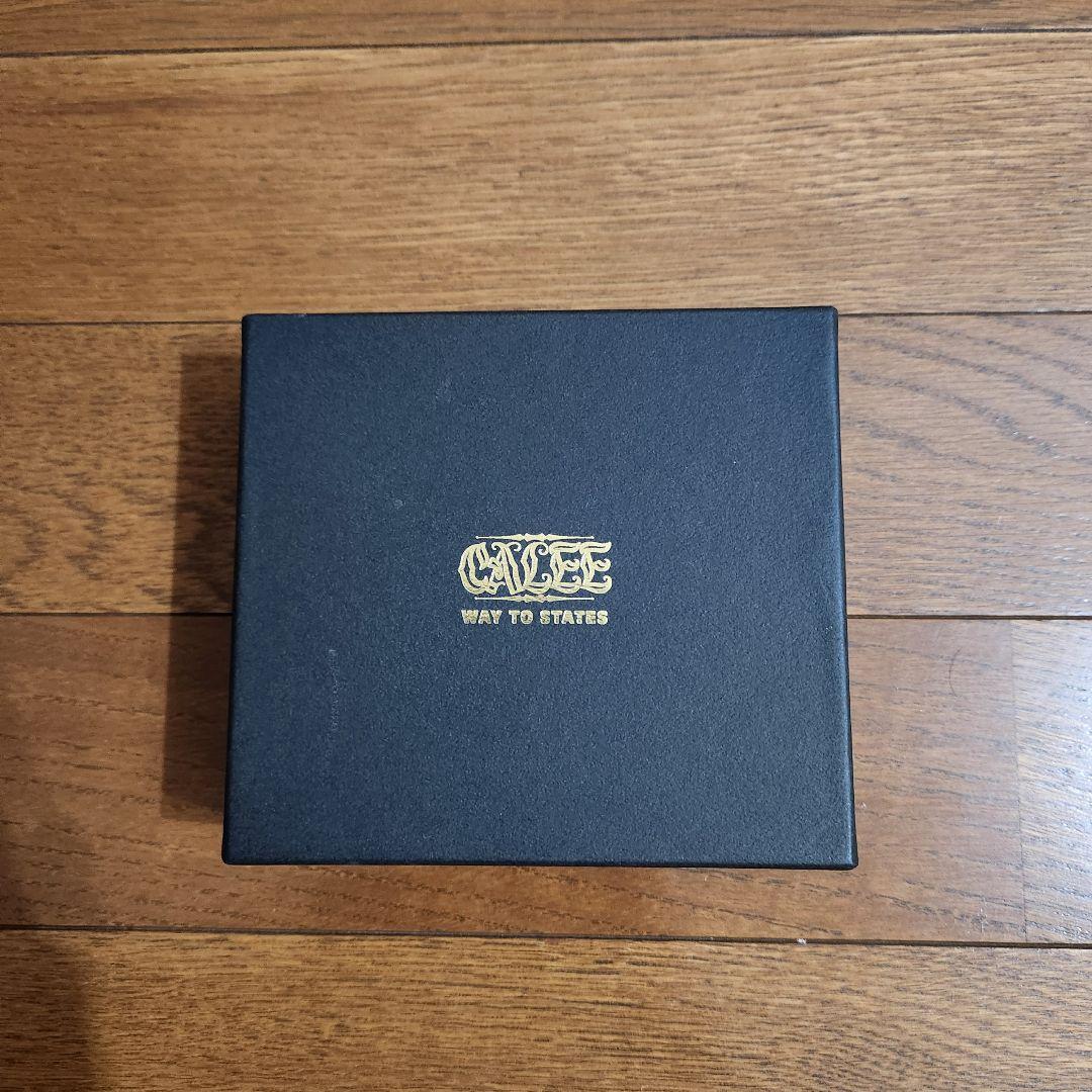 CALEE ブラックレザー ウォレットチェーン 箱付き