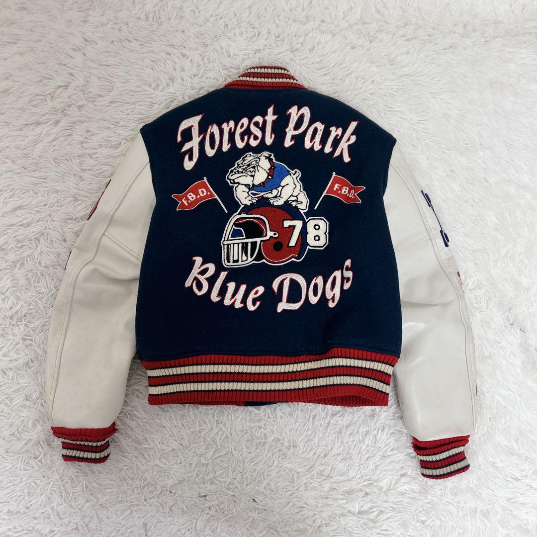 ホワイツビル フルデコ スタジャン 袖革 ショールカラー ワッペン 東洋 38