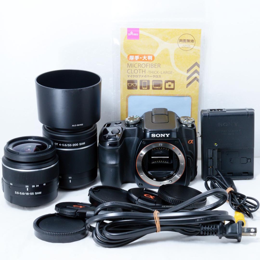 ⭐️良品⭐️SONY ソニー α100 ダブルズームセット★手振れ補正付き★