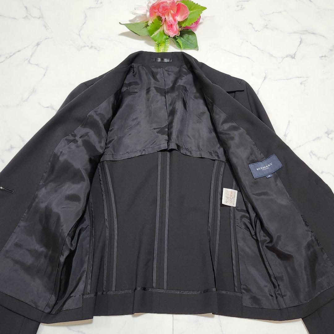 バーバリーロンドン　スカートスーツ　セットアップ　イタリア製生地　40　ブラック