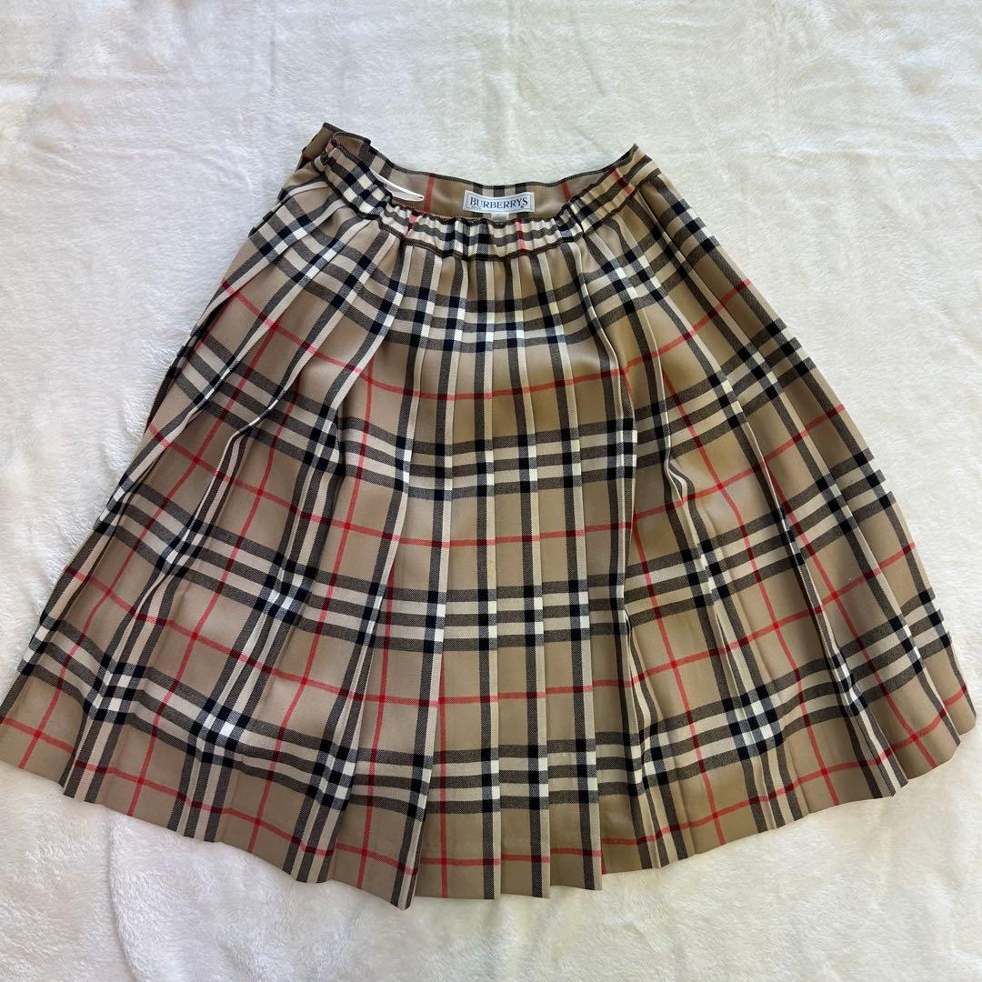 【美品】バーバリー フォーマル セットアップ 160 卒業式 入学式 ネイビー