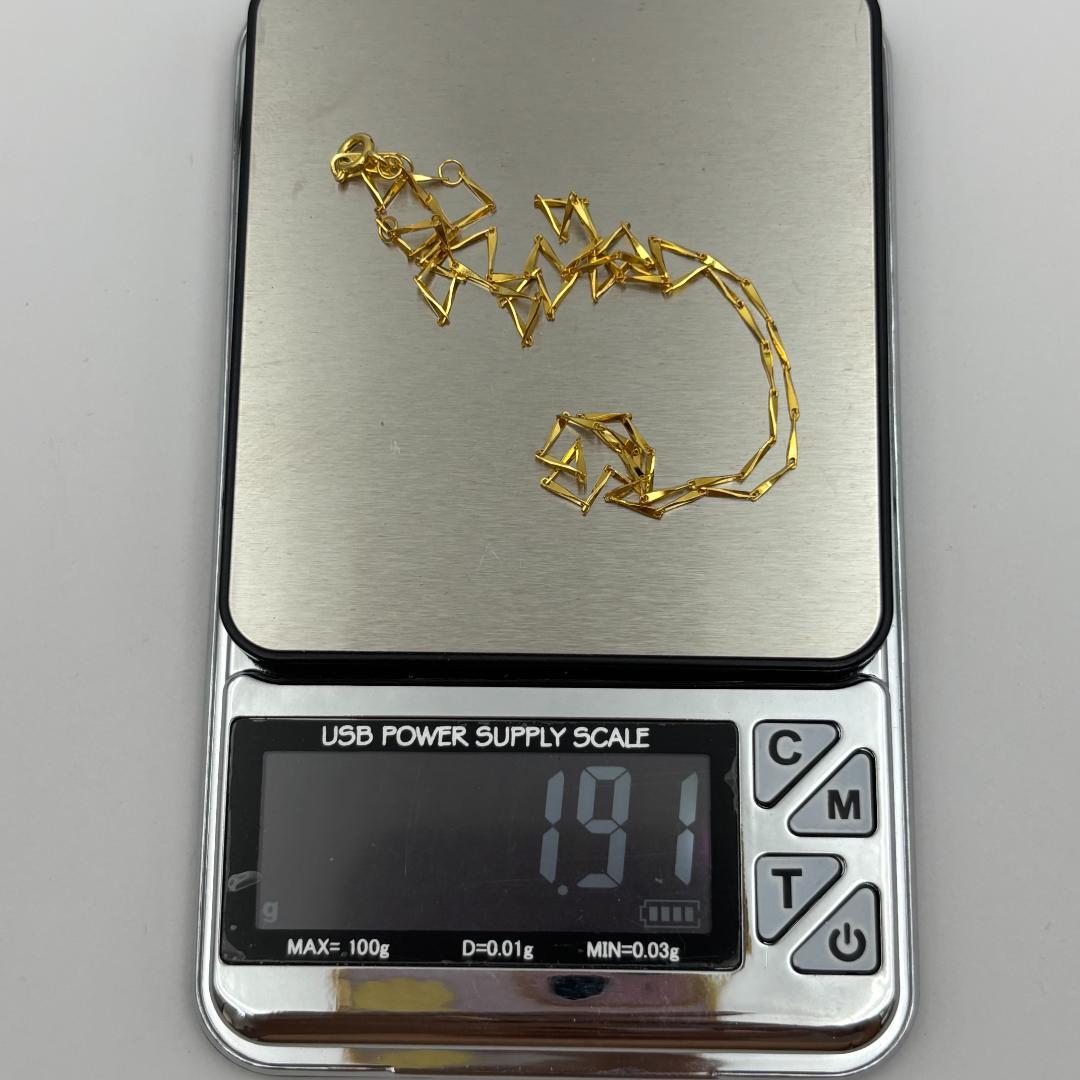 極美品ネックレスK18金 ゴールド K18刻印有りレディース 45cm