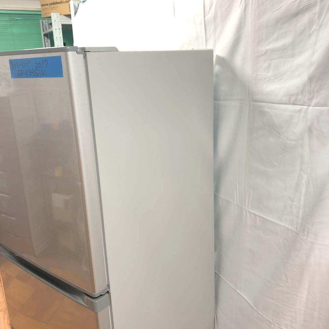 【美品】TOSHIBA　ノンフロン冷凍冷蔵庫　GR-K33S　2017年製　H