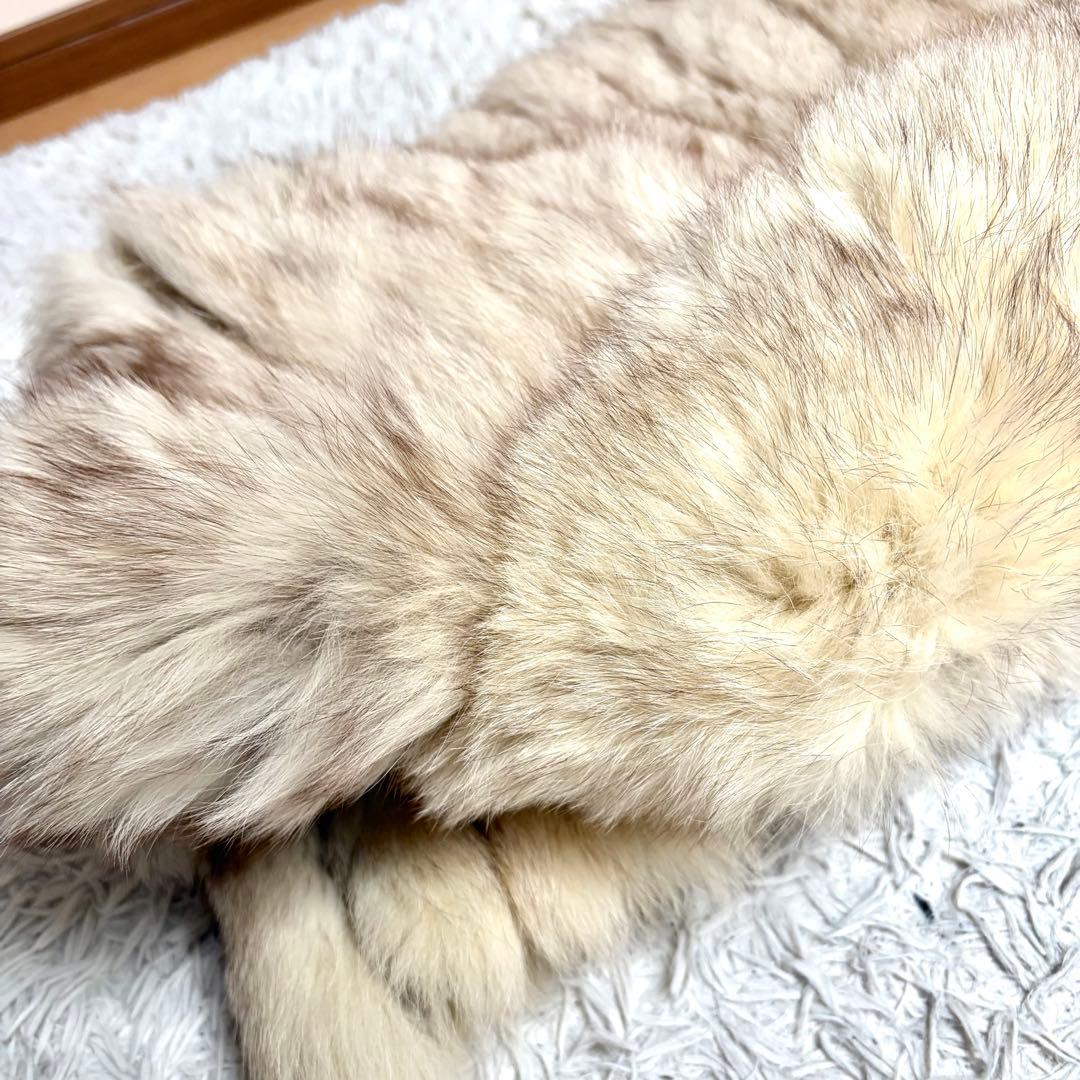 【美品✨】サガフォックス 銀サガ リアルファーコート 本毛皮 狐 毛並み◎