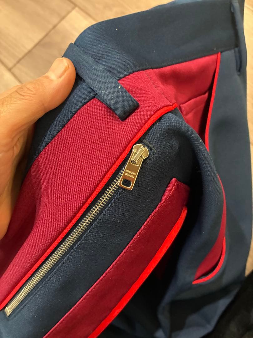 プラダ PRADA ネイビー　紺　スラックス　パンツ　サイズ50