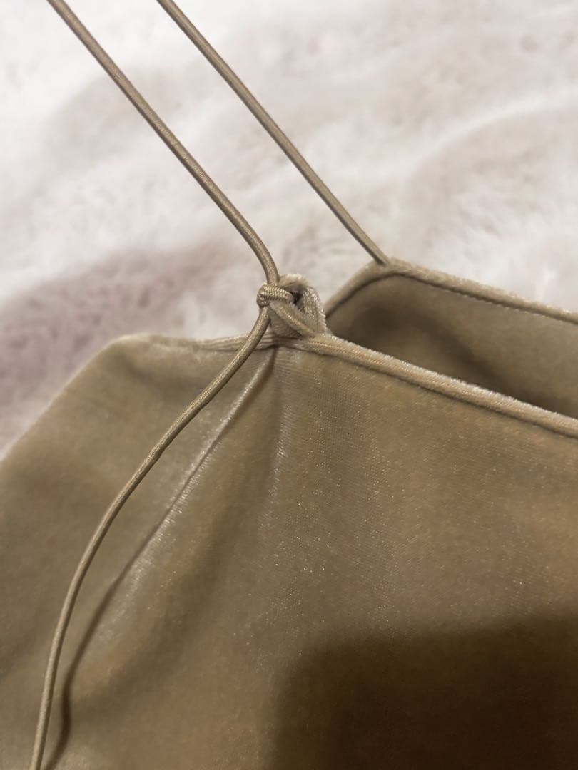 【CAPRICIEUX LE'MAGE】チュールフリルベロアワンピース