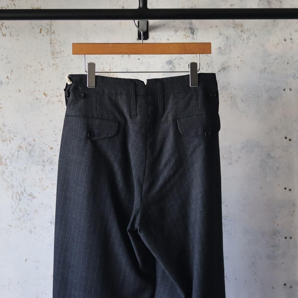 パンツ MAATEE&SONS MILITARY SLACKS WOOL STRIPE