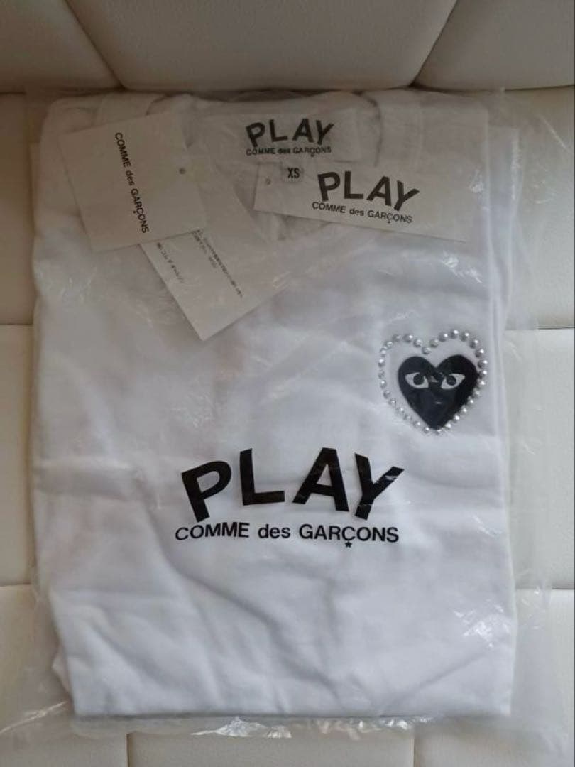 COMME des GARÇONS PLAY Tシャツ XS メタルストーン