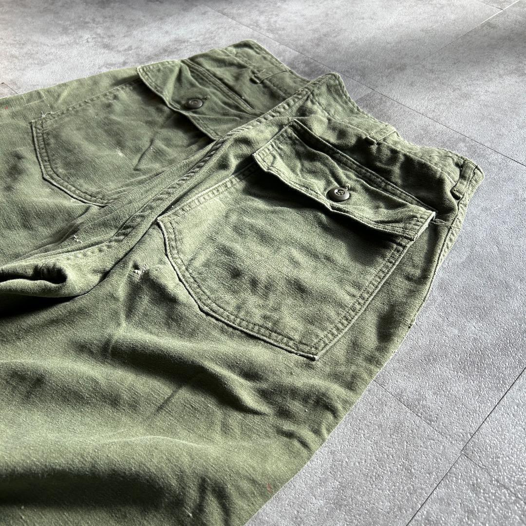 70s アメリカ軍 OG107 ベイカーパンツ 32×33