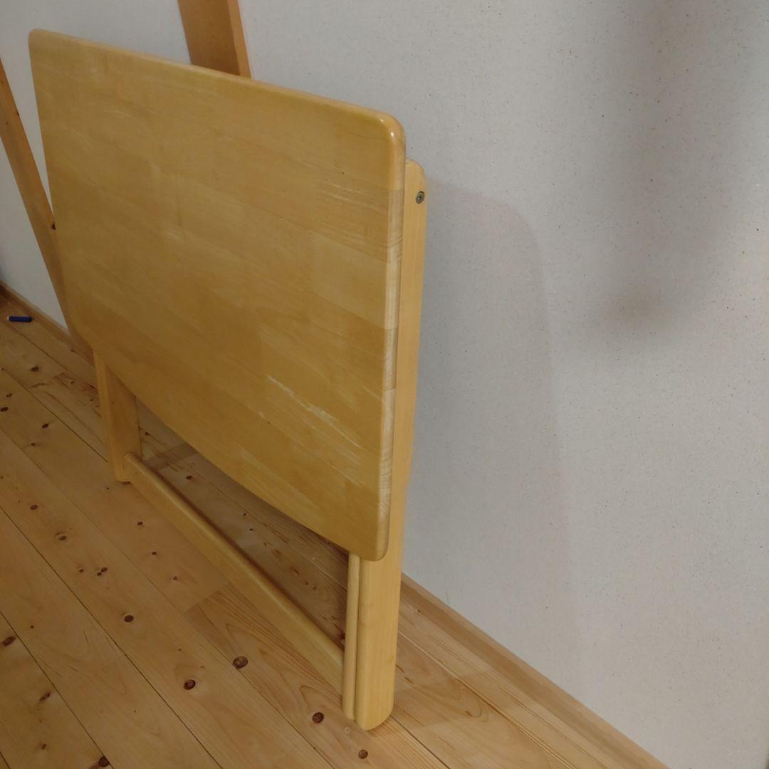 木製　折りたたみ机