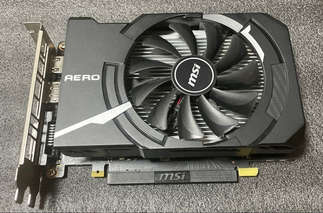 MSI AERO GTX1650 グラフィックボード 動作品