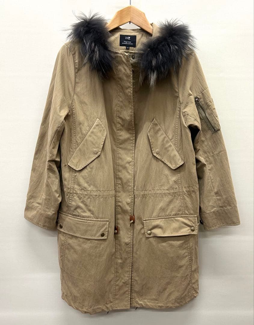 ☆美品☆ 23区 モッズコート ベージュ サイズ48 大きいサイズ ミリタリー