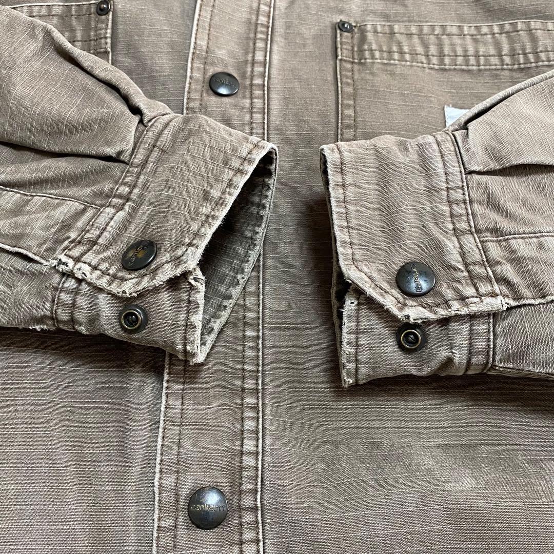 Carhartt ワークジャケット 中綿 フェード M ブラウン