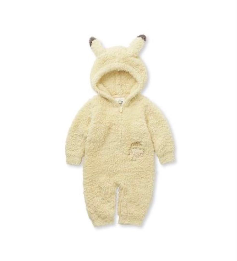 【新品未使用】ジェラートピケ×ポケモンスリープ ピカチュウロンパース 70-80