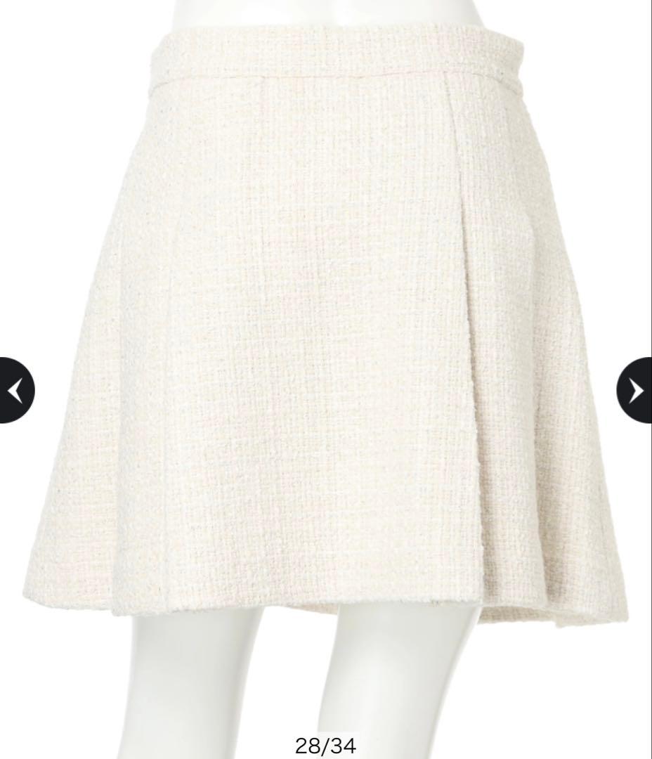 Rirandture ビット付ツイードミニスカート タグあり