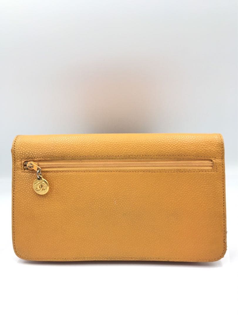 シャネル　キャビアスキン　長財布　ポーチ