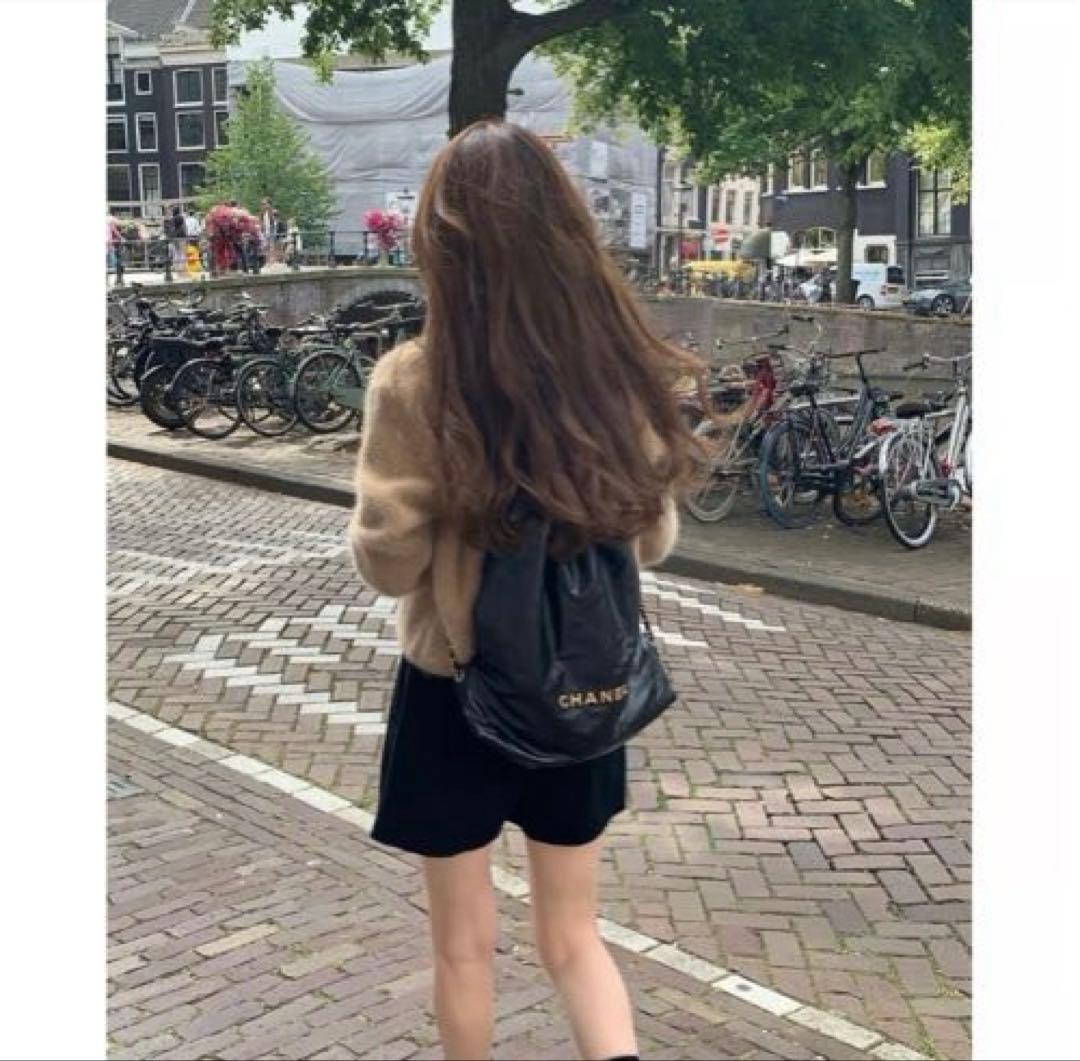 ounce アンゴラジャケット キャメル 韓国 レディース