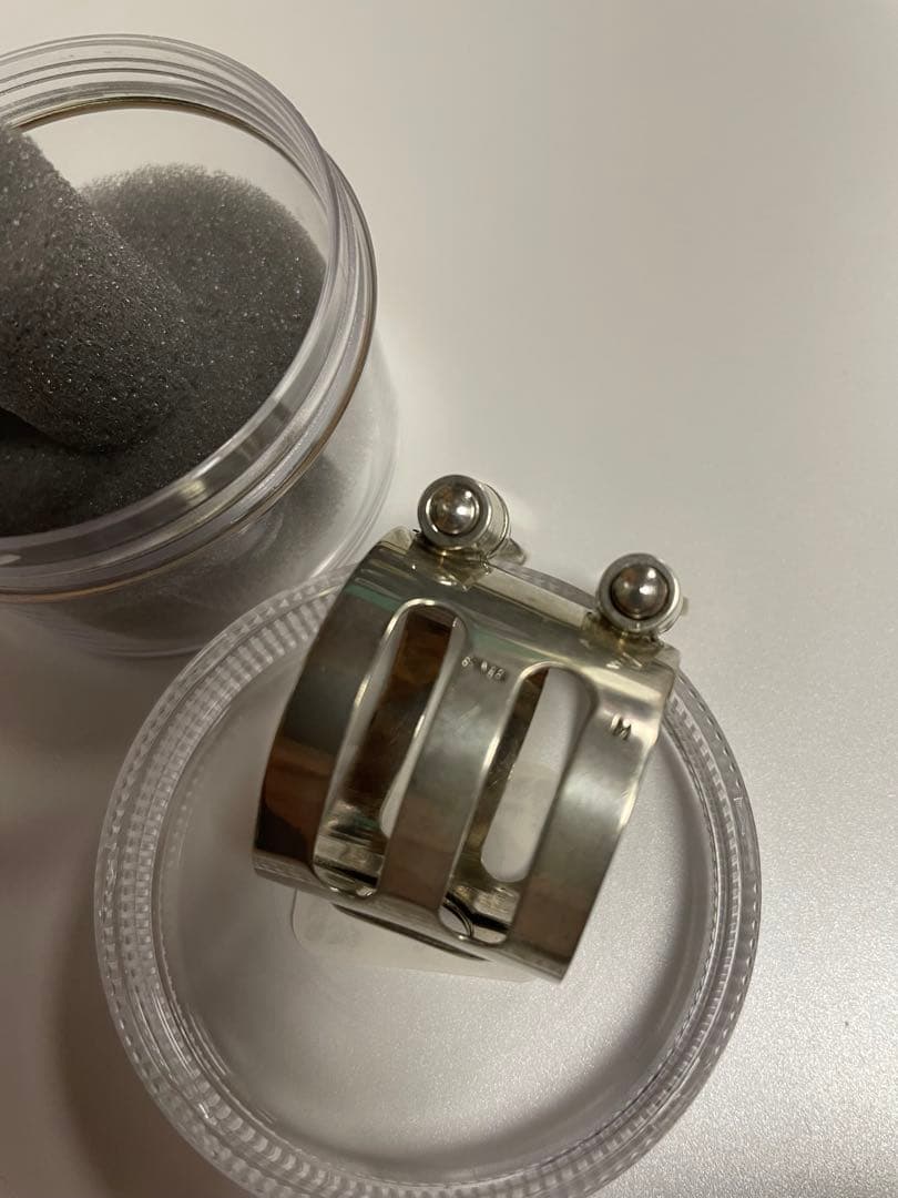 ウッドストーンAサックスリガチャー　スターリングシルバーM