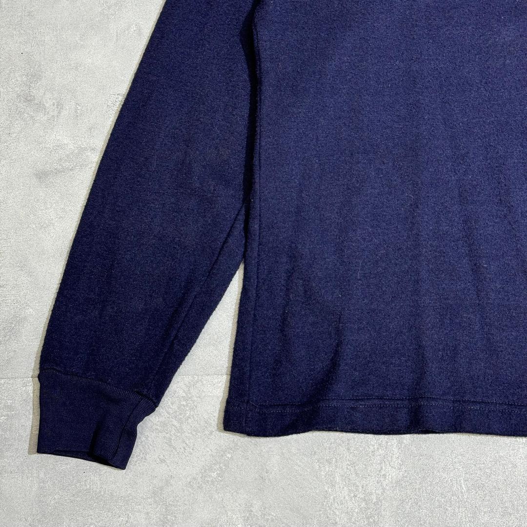 80s デカタグ Patagonia パタゴニア ネイビー　パイル DM848