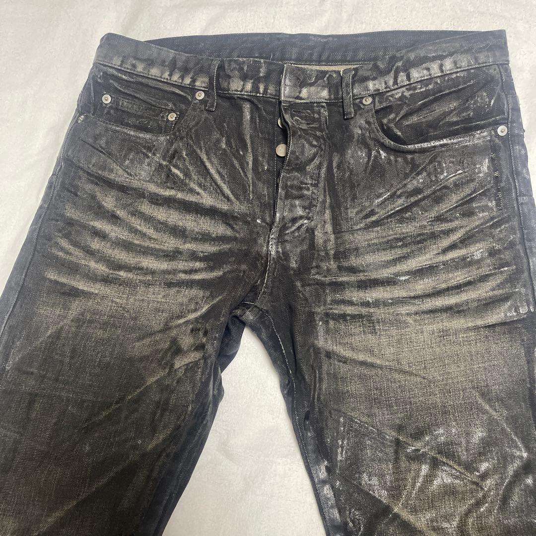 dior homme エディ期　ラスター　コーティングデニム　32