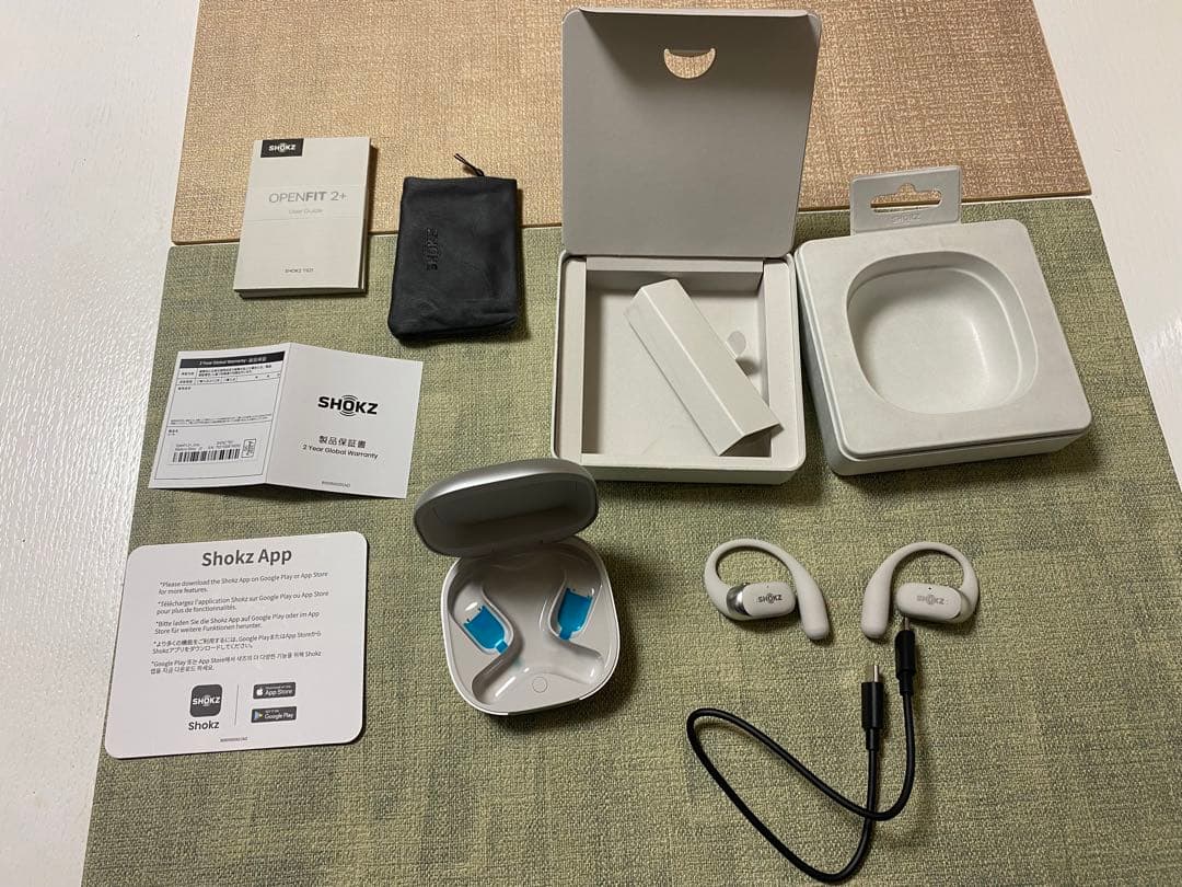 Shokz OpenFit 2+ オープンイヤー ワイヤレス充電対応