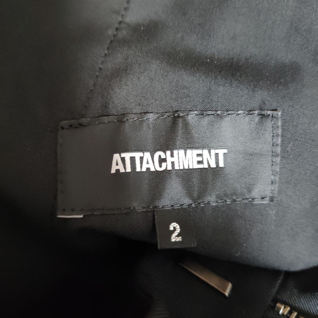 ATTACHMENTウールギャバジン2プリーツテーパードフィットトラウザー