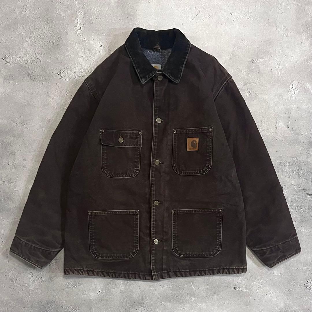 OVY大藤勇矢着用 カーハート ミシガンチョアコート ブラウン ダックジャケット
