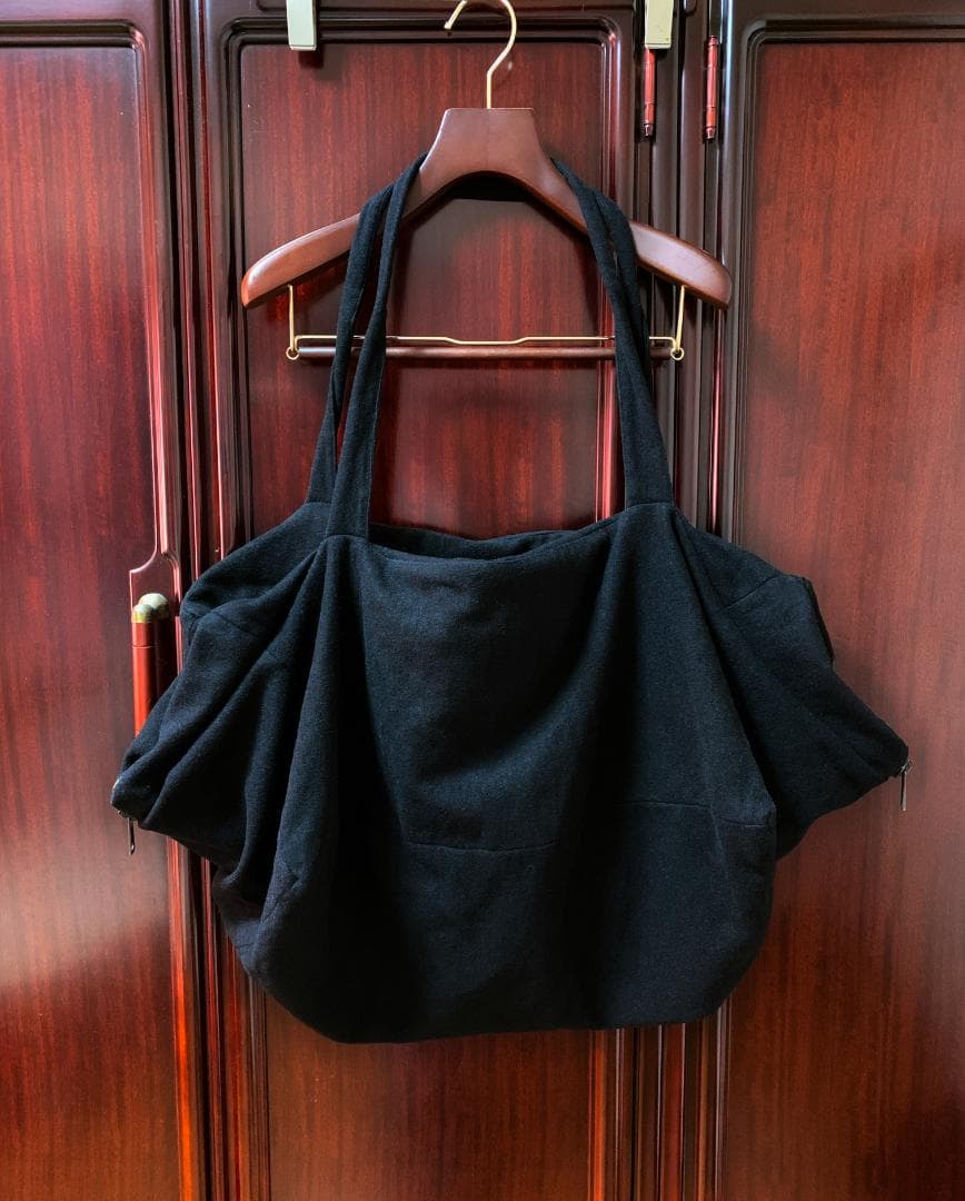 希少 ANN DEMEULEMEESTER ボストンバッグ ANN本人期 黒