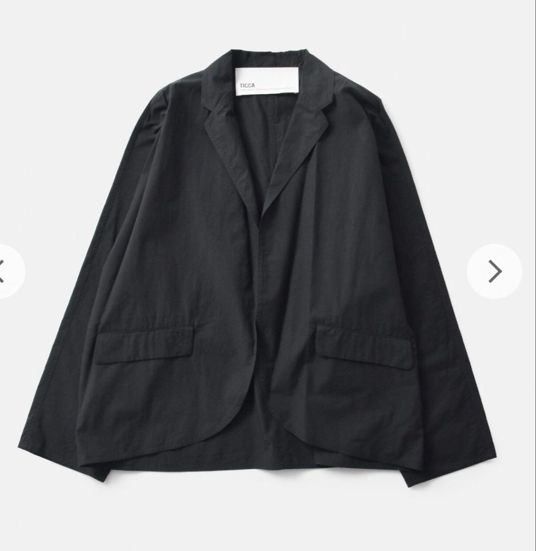 TICCA ティッカ コットン ハーブ シャツ ジャケット 黒 フリーサイズ