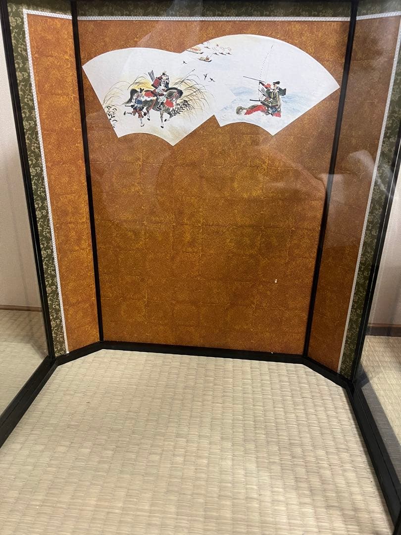 五月人形　兜　久月　オルゴール付き　ガラスケース　こどもの日