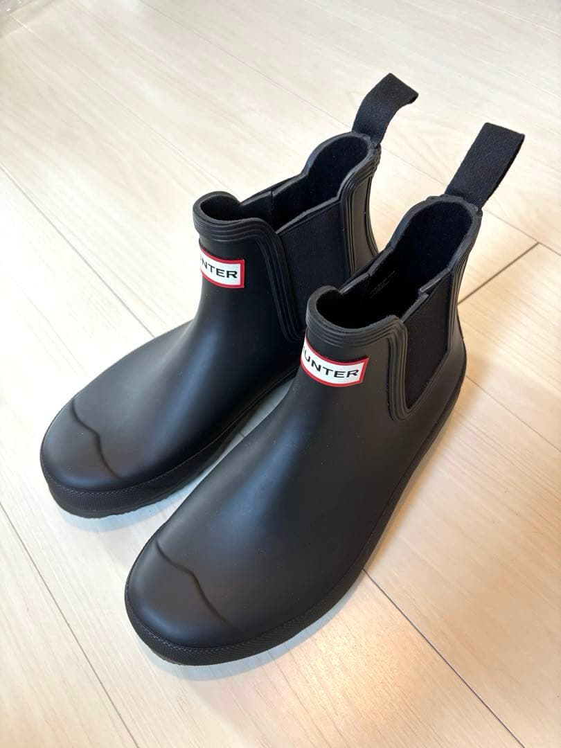 【美品】HUNTER ブラック オリジナルチェルシー UK6(約25cm)