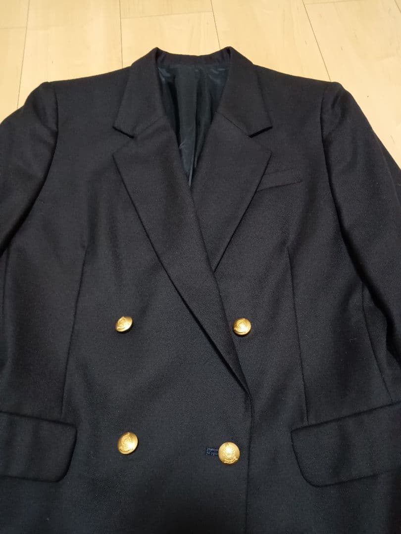 Burberrys 　金ボタン ダブル ジャケット　紺ブレ 160A　訳あり