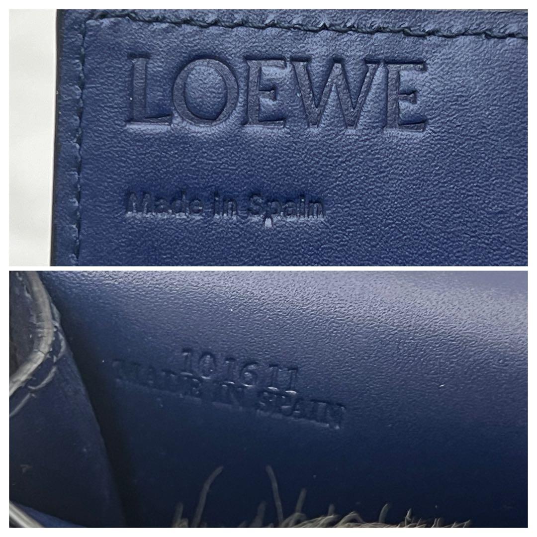 ロエベ ビジネスカードホルダー カードケース ネイビー LOEWE