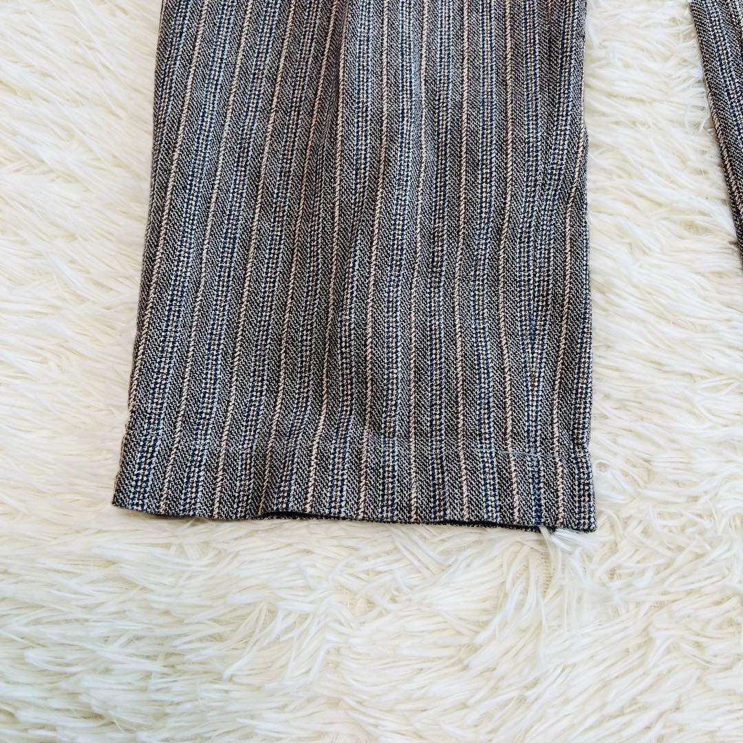 近年 45r コットンツイードの908みゆきパンツ チェックパンツ　グレー　現行