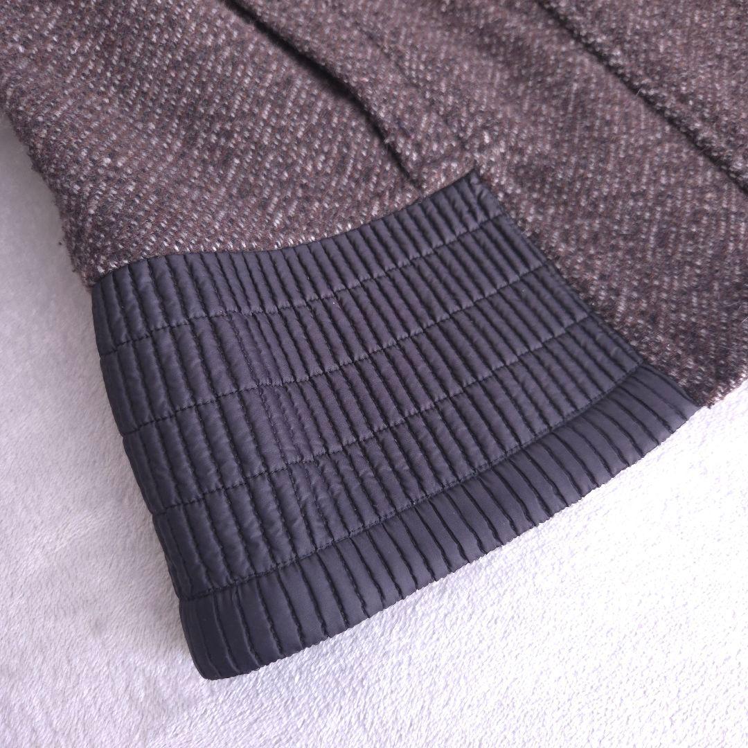 美品 マックスマーラ ウールコート XL ファーフード 切り替え 大きいサイズ