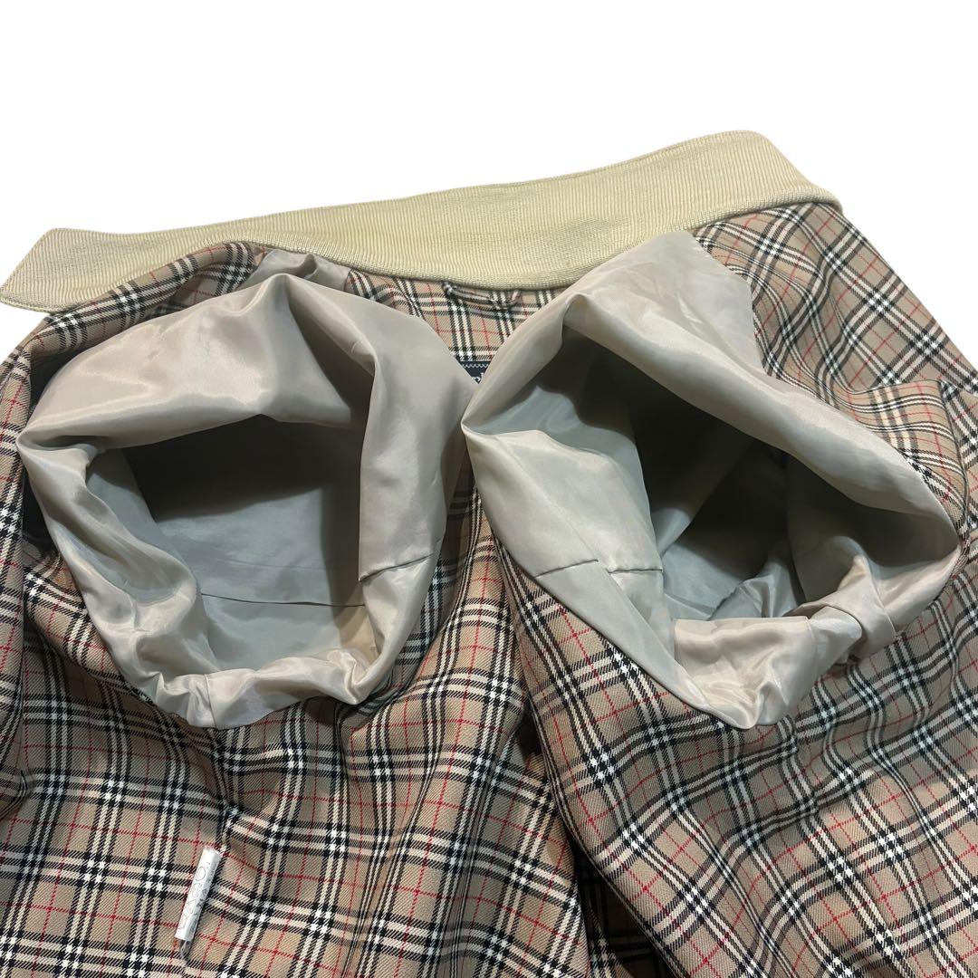 90s バーバリー ノバチェック ハリントンジャケット スイングトップ