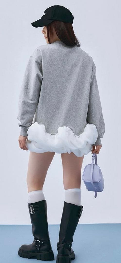 【美品】eimy istoire チュールヘムカットワンピース